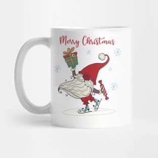 Happy santa skating Mug